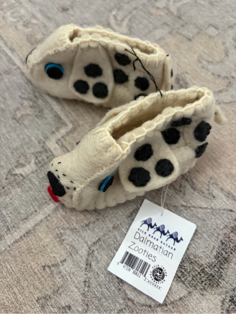Dalmation Zooties soft Baby Shoes booties - 0-12 months. NWT.